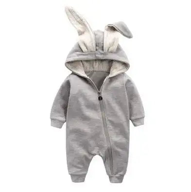 Rabbit Ear Hooded Baby Rompers busy kiddie