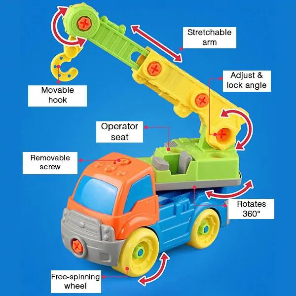 ConstructaPlay™ – Build Your Own Toy Vehicles Set busy kiddie