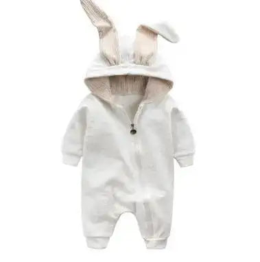 Rabbit Ear Hooded Baby Rompers busy kiddie