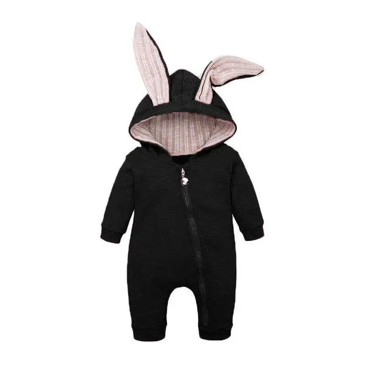 Rabbit Ear Hooded Baby Rompers busy kiddie