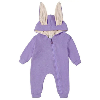 Rabbit Ear Hooded Baby Rompers busy kiddie