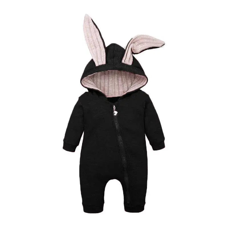 Rabbit Ear Hooded Baby Rompers busy kiddie