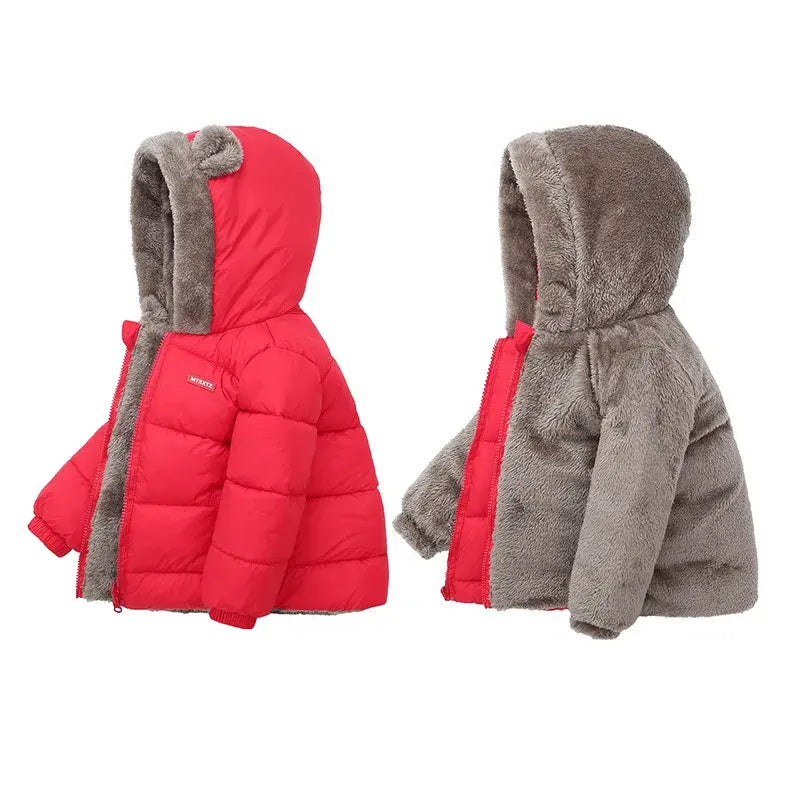 Children's Thick Fleece Coat busy kiddie