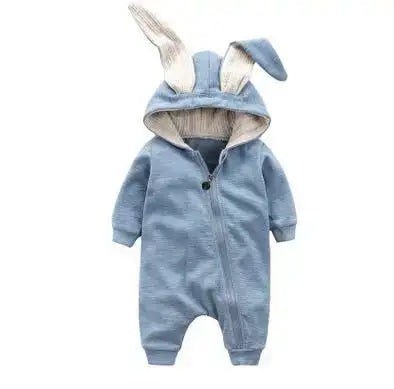 Rabbit Ear Hooded Baby Rompers busy kiddie