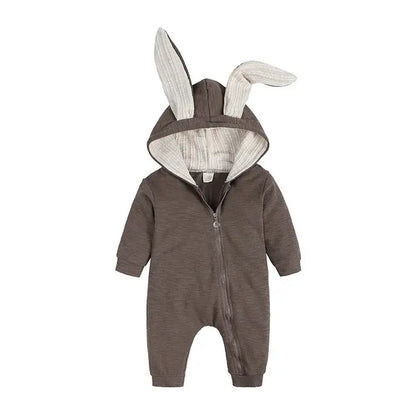 Rabbit Ear Hooded Baby Rompers busy kiddie