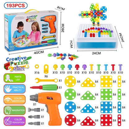 3D Mosaic Puzzle Building Bricks busy kiddie