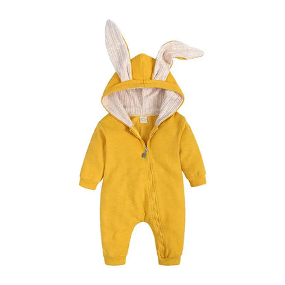 Rabbit Ear Hooded Baby Rompers busy kiddie